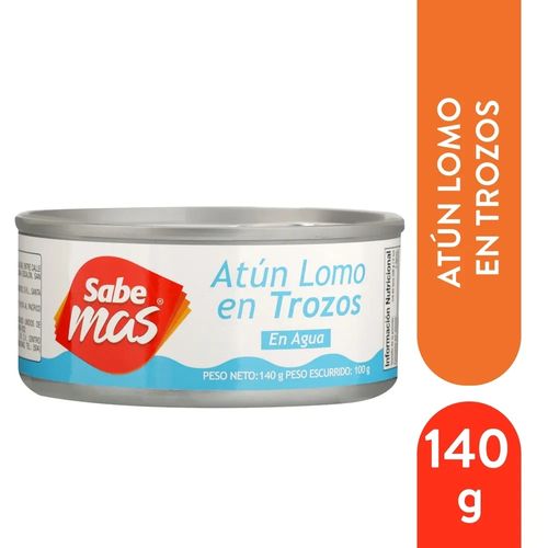 Atún Sabemas Lomo En Trozos En Agua - 140 g
