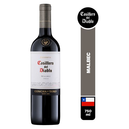 Vino Tinto Casillero Del Diablo, Malbec - 750ml
