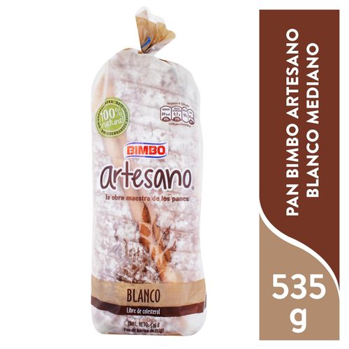 Pan Bimbo artesano blanco mediano - 535 g
