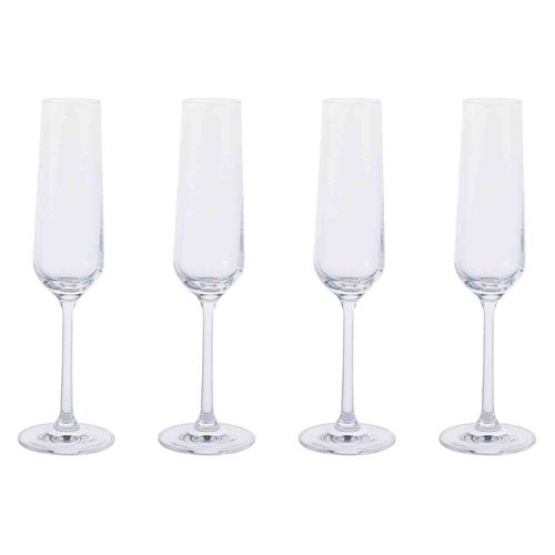 Ht Set 4 Copas Cristal Para Champ 250ml