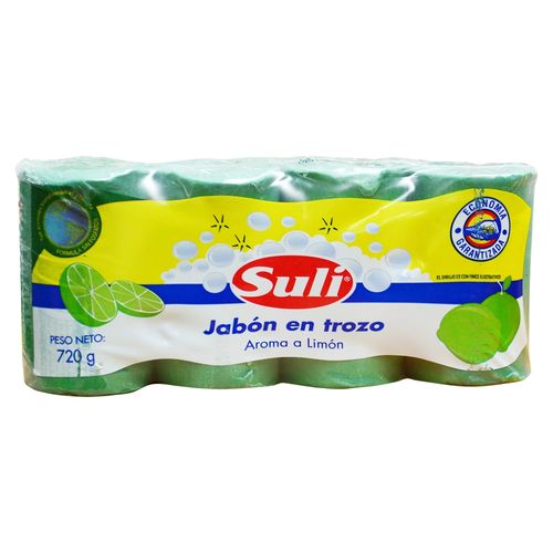 Lavaplatos Suli En Trozo Aroma Limón 4 Pack - 720 g