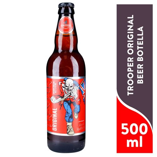 Cerveza Trooper Original Beer Botella - 500 ml