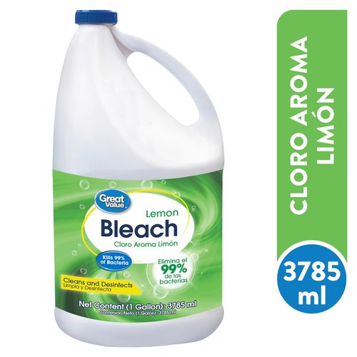 Cloro Marca Great Value Galón Aroma Limon - 3785 ml