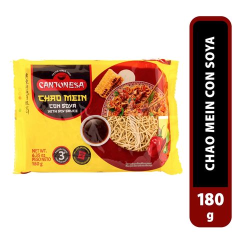 Pasta Cantonesa Chao Mein Con Soya - 180 g