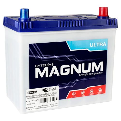 Batería Para Auto Magnum Ultra 300Cca 9 Placas