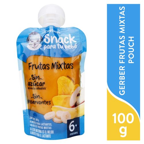 Colado Gerber Frutas Mixtas Bolsa 100gr
