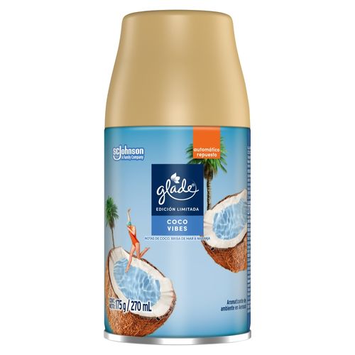 Glade Rep Ae Automatico Coco 175gr