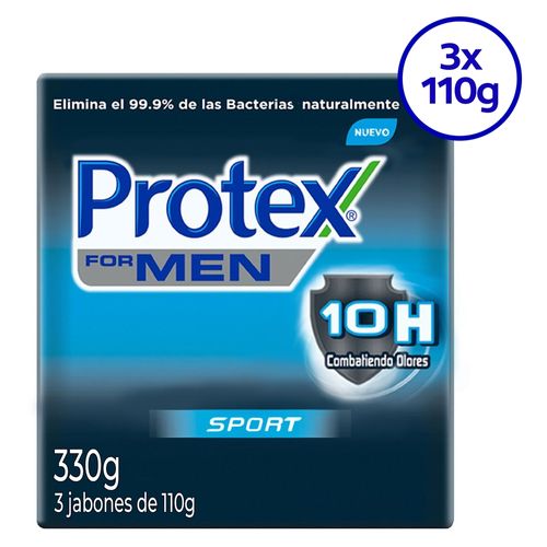 Jabon Protex Sport Men Antib 3Pack 330Gr