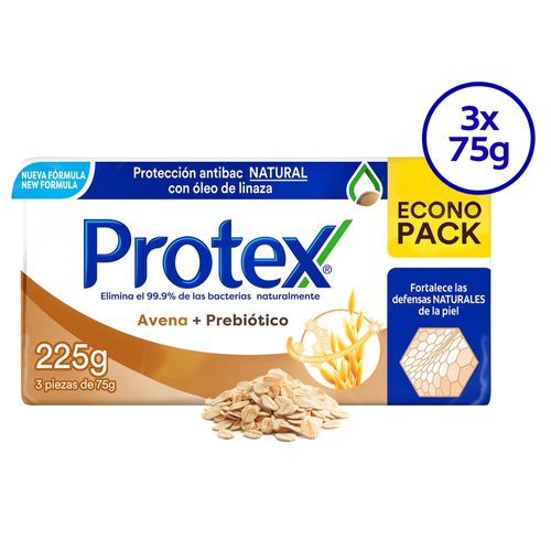 Jabon Protex Avena 3Pack 225 Gr