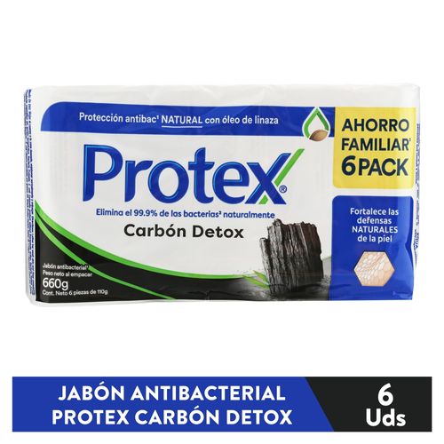 Protex Jabon Carbon Detox 6Pk 660 Gr