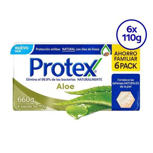 Jabón Protex Aloe 6 Pack - 660 g