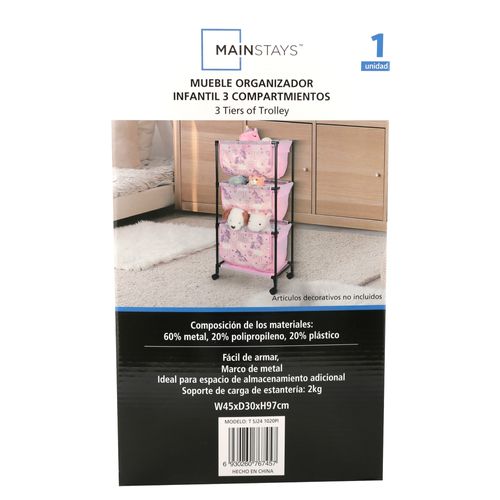 Mueble Organizador Infantil 3 Compartim