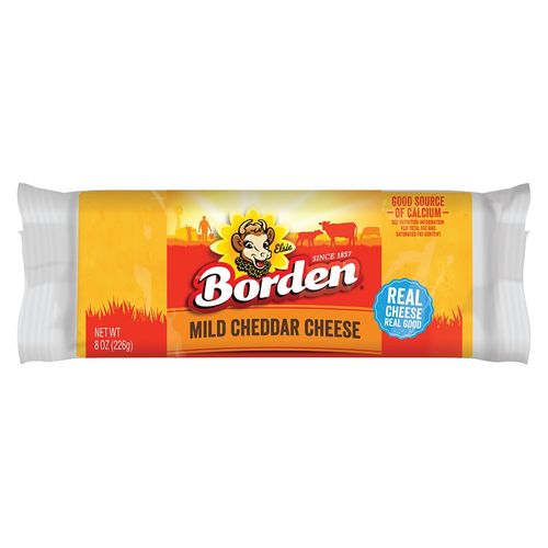 Borden Queso Cheddar Chunk Troceado 226 g
