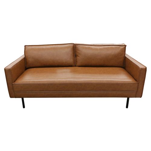 Sofa Deluxe Piel Color Terracotta 192cm