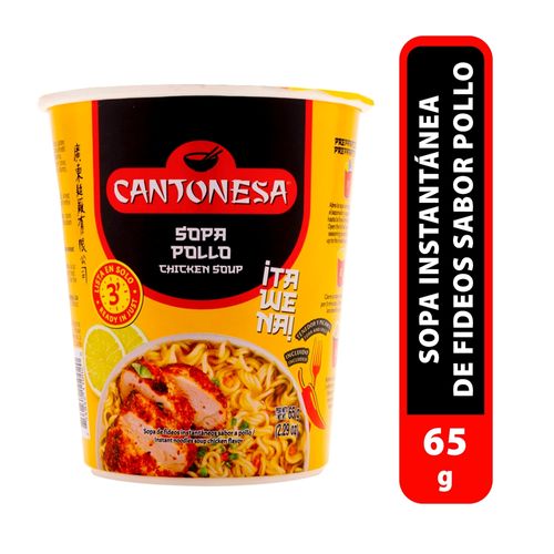 Sopa en vaso Cantonesa sabor Pollo 65g
