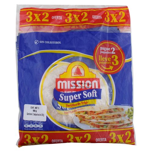 Tortillas Mission Trigo Super Soft - 24 Uds 3Pack - 600 g