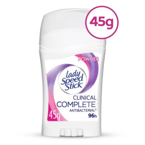 Desodorante Lady Speed Stick Clinical Complete Powder Barra - 45 g