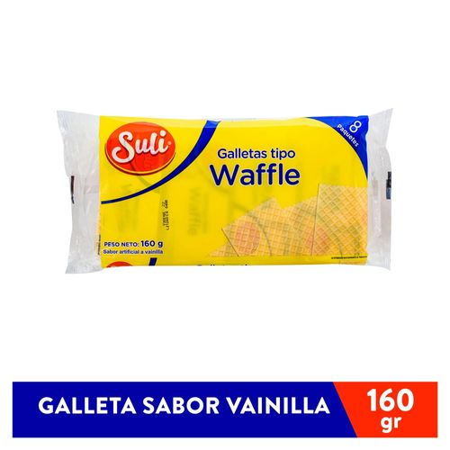 Galleta Suli Waffle Vainilla 8 Unidades - 160 g