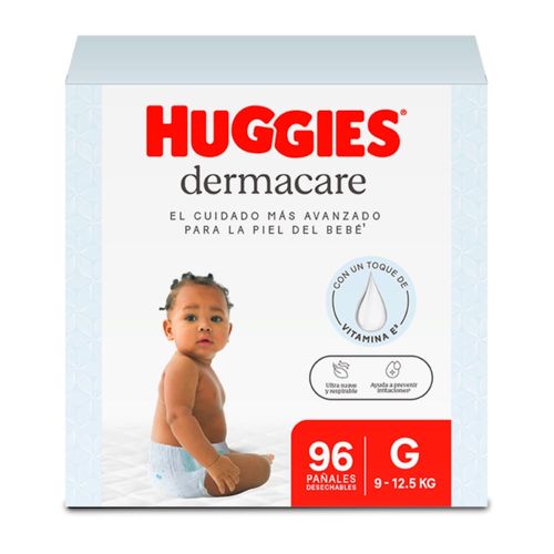 Pañales Huggies Dermacare Etapa 3/G - 96 Unidades
