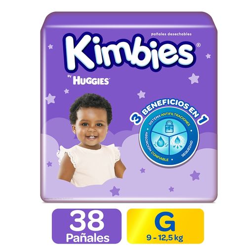 Pañales Kimbies Etapa 3/G - 38Unidades