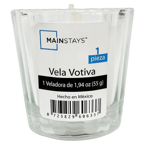 Vela Mainstays votiva vidrio -55 g