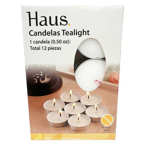 Candelas Haus Tealight -12 pzas