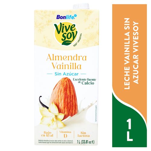 Leche Vainilla Sn Azucar Vivesoy 1000 Ml