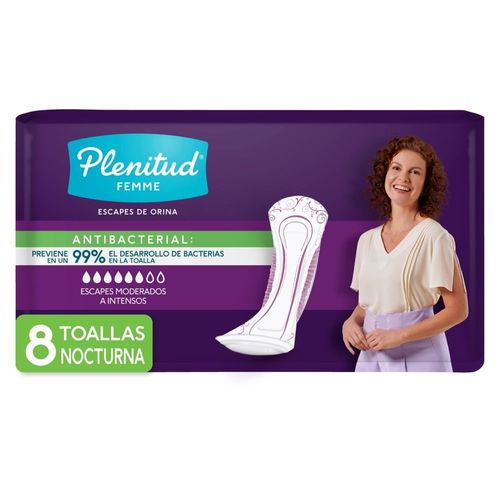 Toalla Plenitud para incontinencia nocturna - 8 Uds