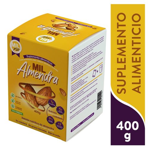 Suplemento alimenticio Mil fit a base de almendra