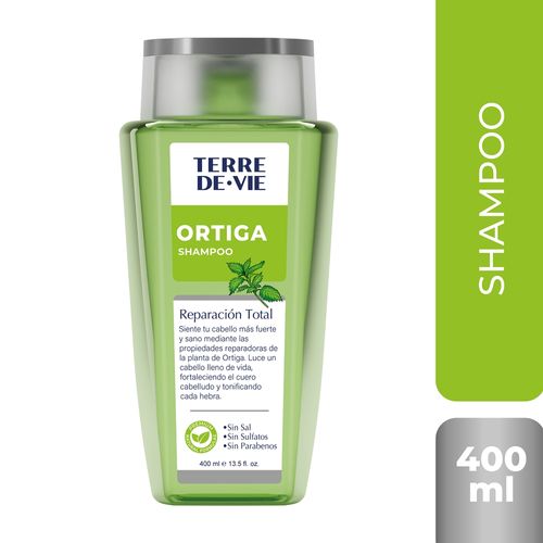 Shampoo Ortiga Terre De Vie Reparación Total - 400 ml
