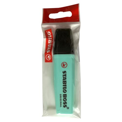 Resaltador Stabilo turquesa pastel