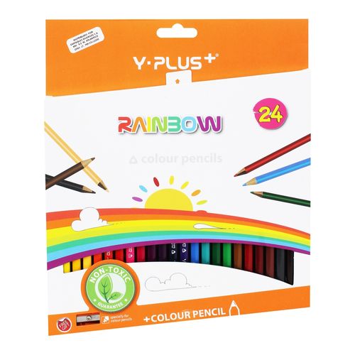 Lápices de color Y-Plus rainbow - 24 Uds