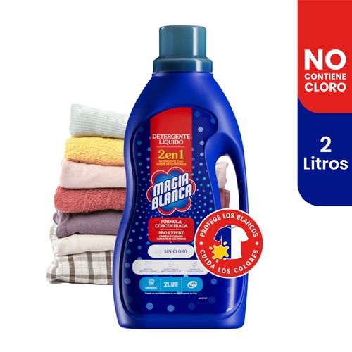 Detergente líquido Magia Blanca con toque de suavizante - 2 L