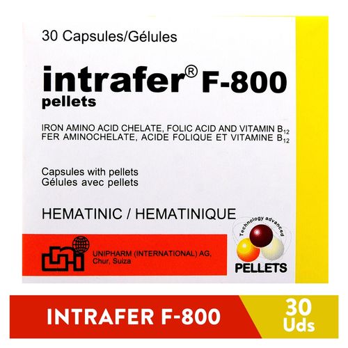 Intrafer F-800 X 30 Capsulas