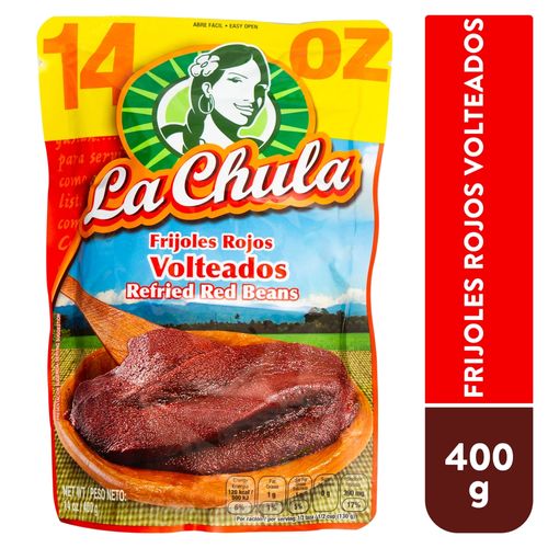 Frijol La Chula Volteados Rojos - 14oz