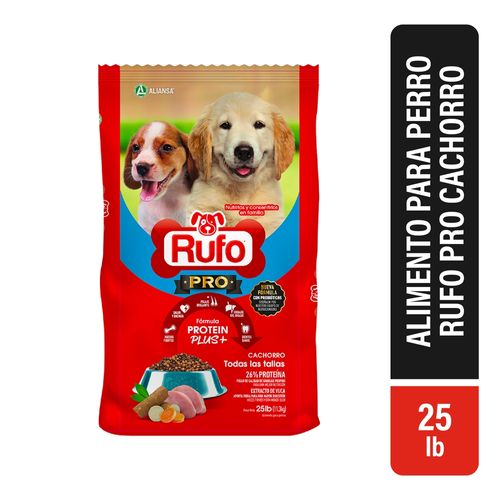 Alimento Rufo Pro Perro Cachorro, Con Probióticos - 25 lb