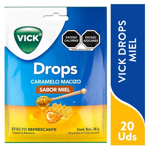 Vick Drops Miel 20 Ea
