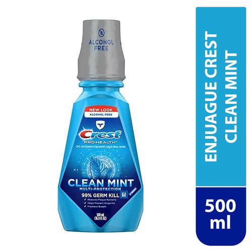 Enjuague Crest Clean Mint 500ml