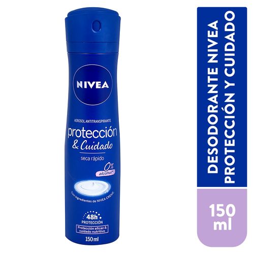 Desodorante Nivea Femenino, Protección y Cuidado Spray - 150 ml