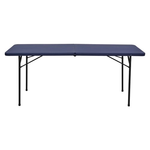 Mesa Mainstays Plegable De 6 Pies,Tamaño Del Producto (Cm): 182,8X76X73,7 Cm,Doblado A La Mitad. Tablero De Pp Moldeado Al Vacío, Recubrimiento De Pol