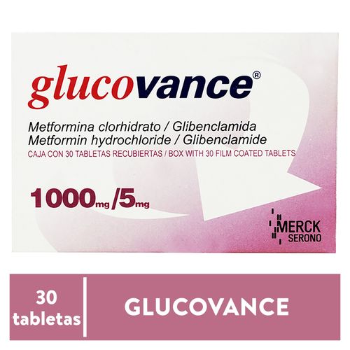 Glocovance 1000/5 Mg 30 Tabletas