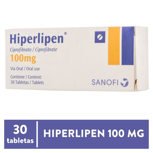Hiperlipen 100 Mg X30 Tabletas