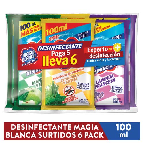 Desinfectante Magia Blanca Mix Aromas 5+1 - 600ml