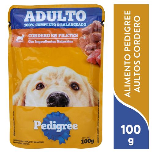 Alimento Pedigree pouche adulto sabor cordero - 100 g