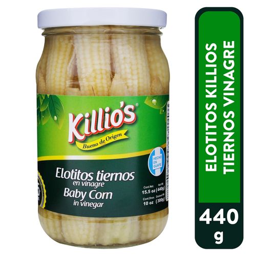 Elotitos Killios tiernos enteros en vinagre - 440 g