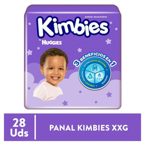 Pañales Kimbies Etapa 5/XXG - 28 Unidades