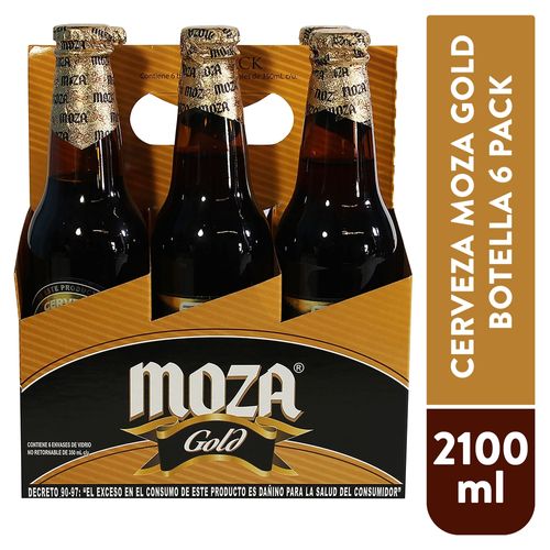 Cerveza Moza Gold Botella 6 Pack - 2100 ml