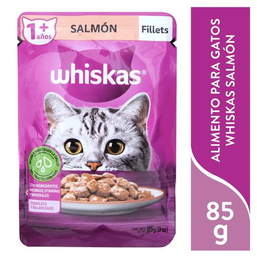 Alimento húmedo Whiskas para gato sabor salmón - 85 g