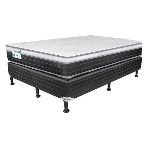 Cama Master Bed queen edición especial color gris y café