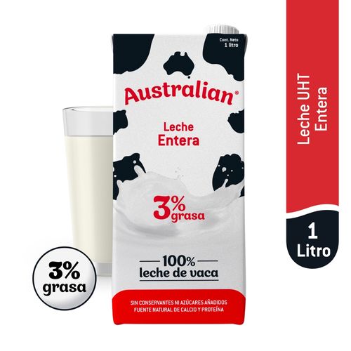 Leche Australian Entera UHT - 1 Litro